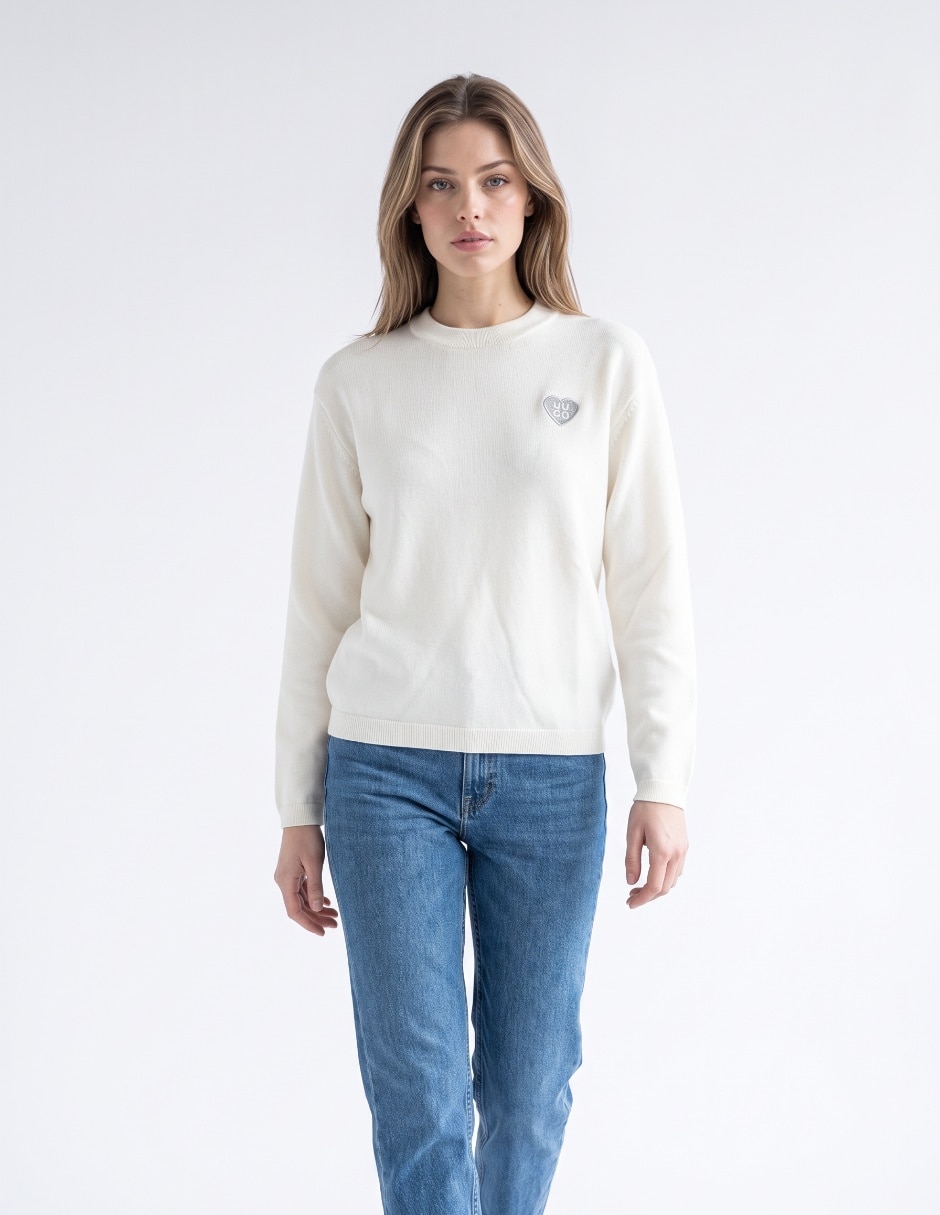 Suéter cuello redondo para mujer Suéter cuello redondo para mujer