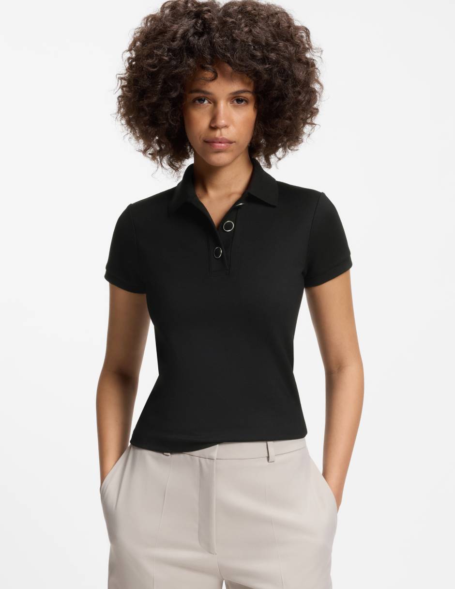 Playera tipo polo hugo para mujer