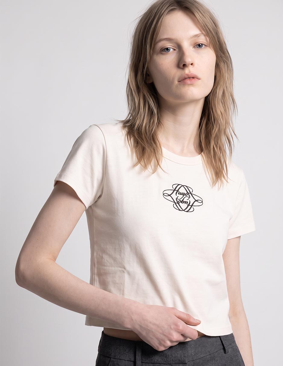 Playera manga corta cuello redondo para mujer Playera manga corta cuello redondo para mujer