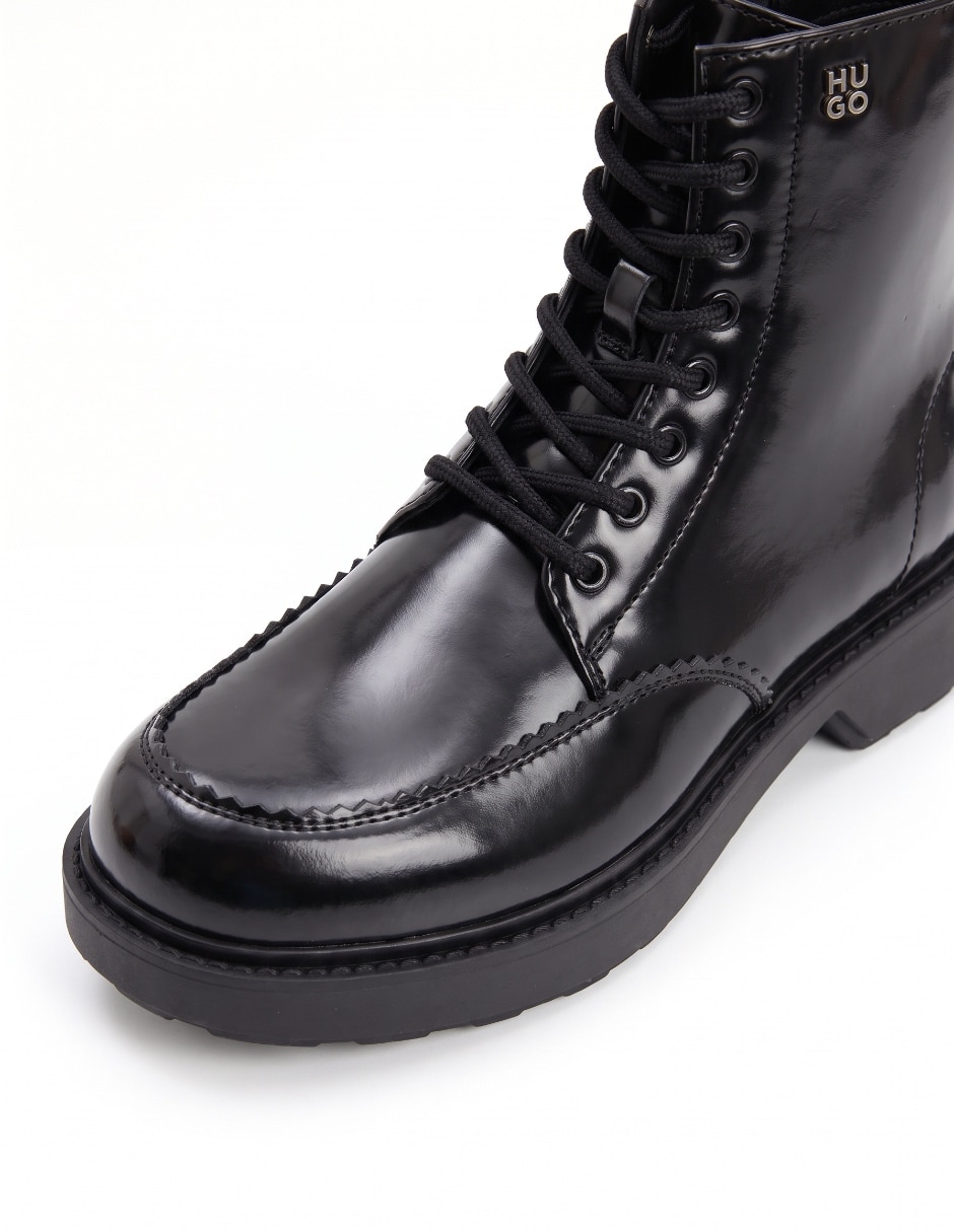 Bota arriba del tobillo de piel para mujer 5