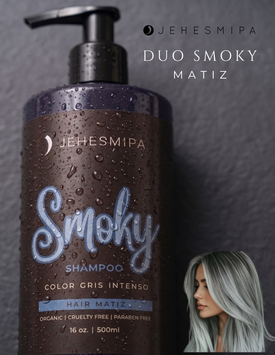 Shampoo matizador de canas para cabello teñido DÚO SMOKY MATIZ