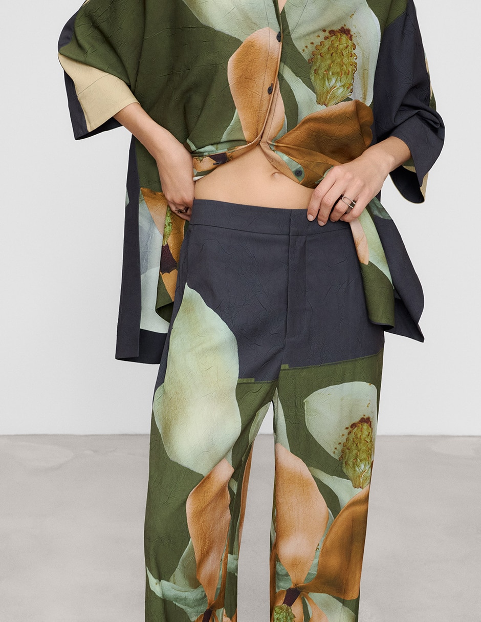 Pantalón relaxed relajado para mujer 2