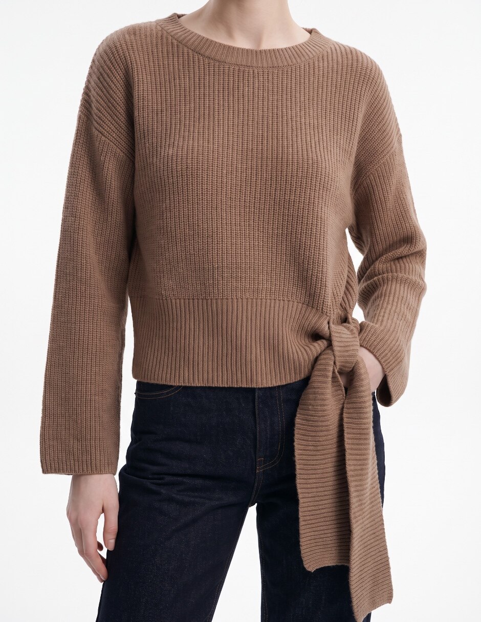 Suéter cuello redondo para mujer 4