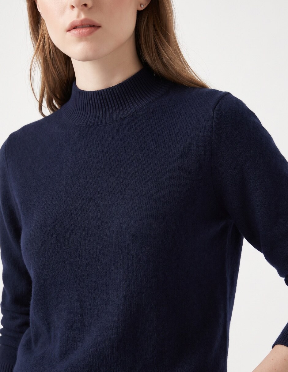 Suéter cuello alto para mujer 4