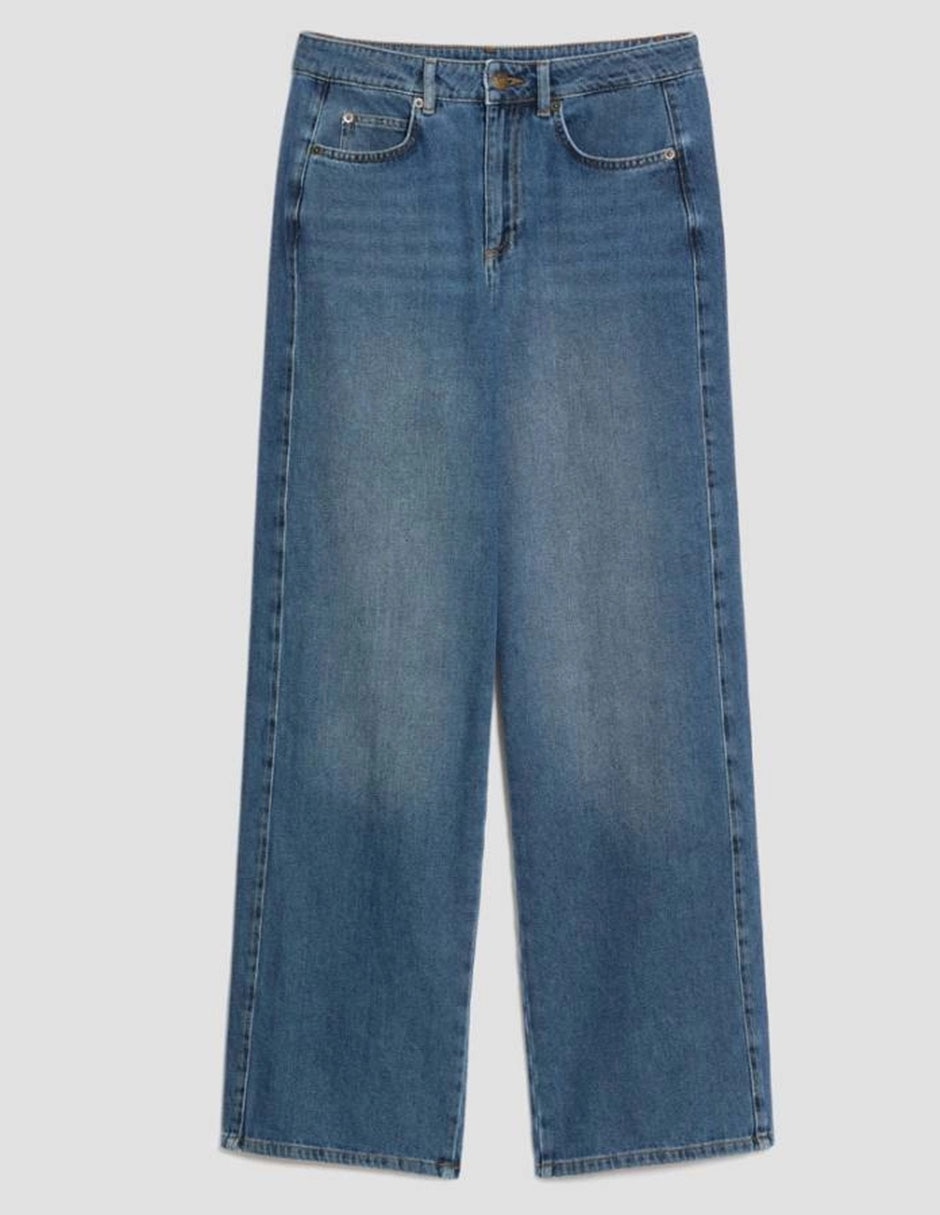 Jeans relaxed wide leg para mujer 5