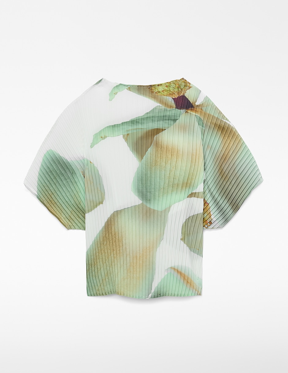 Blusa manga al codo para mujer 7