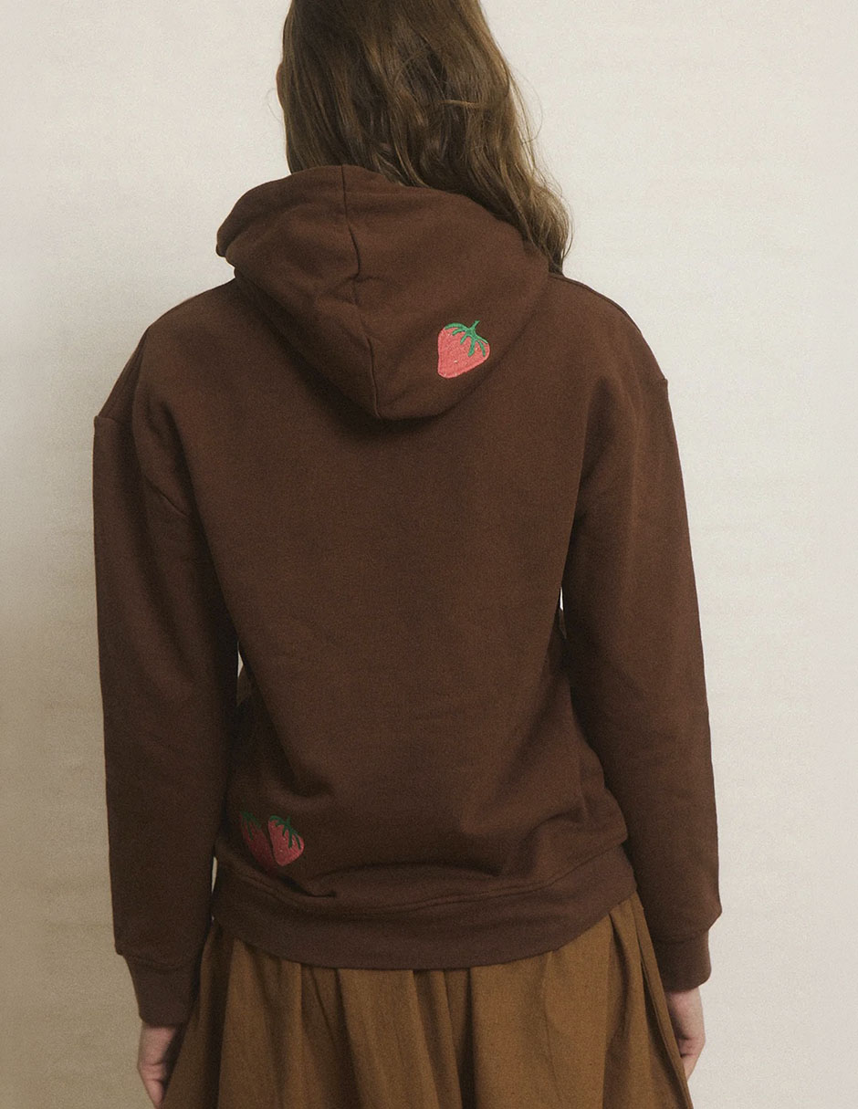 Sudadera con capucha y bolsa para mujer 5
