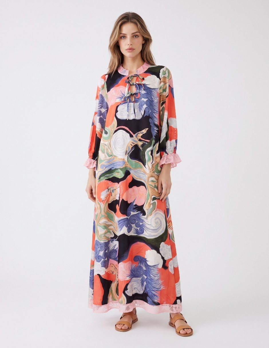 Vestido largo casual para mujer