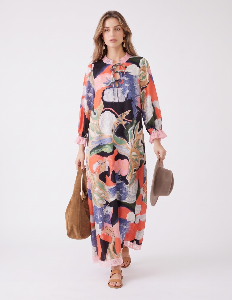 Vestido largo casual para mujer 5