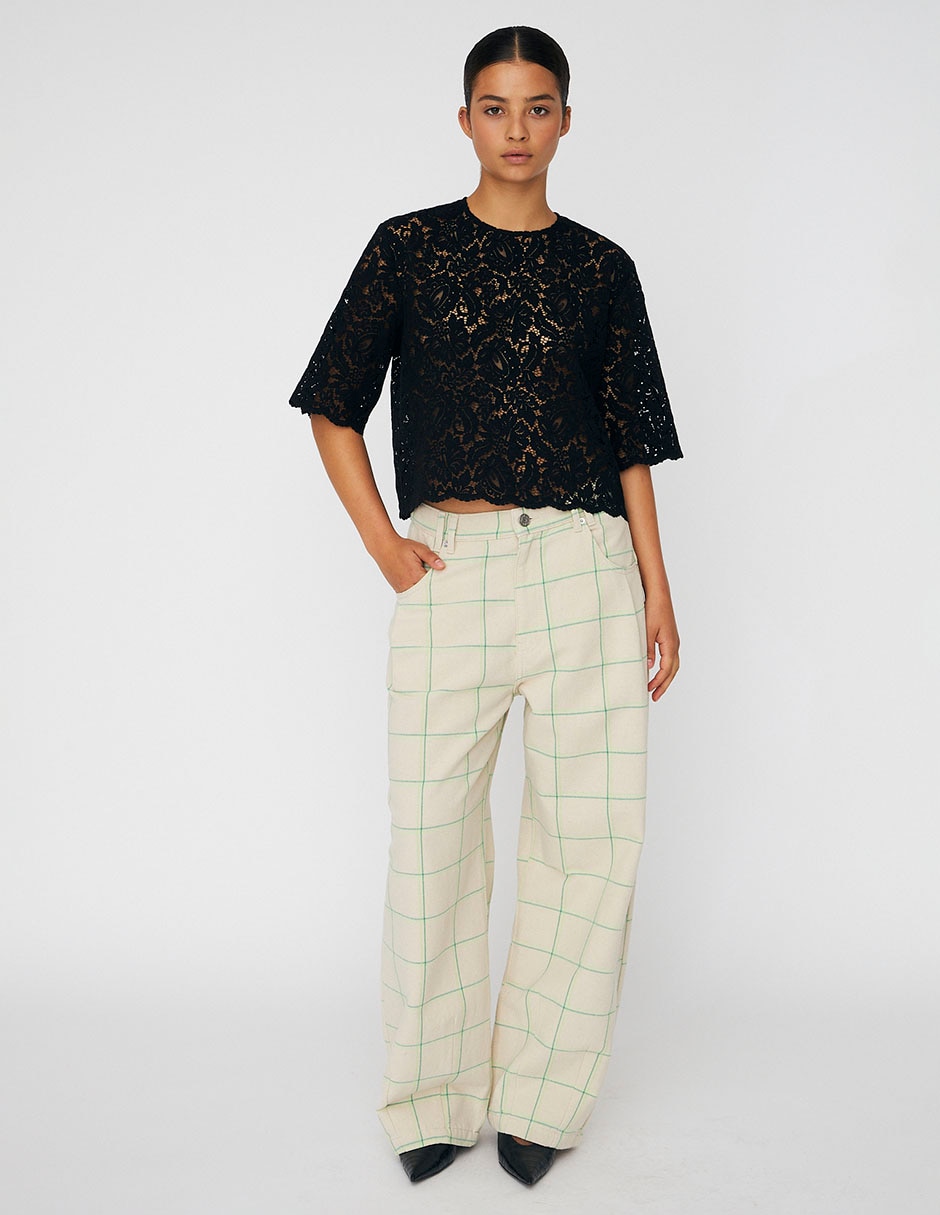 Blusa manga al codo para mujer 3
