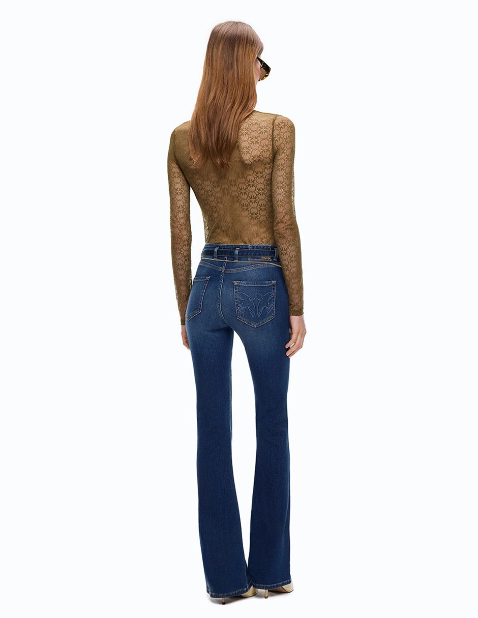 Jeans boot corte cadera para mujer 2