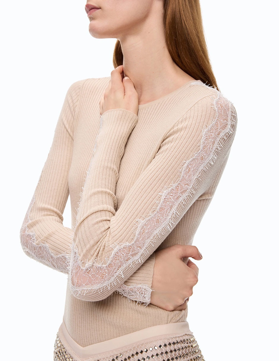 Suéter cuello redondo para mujer 3