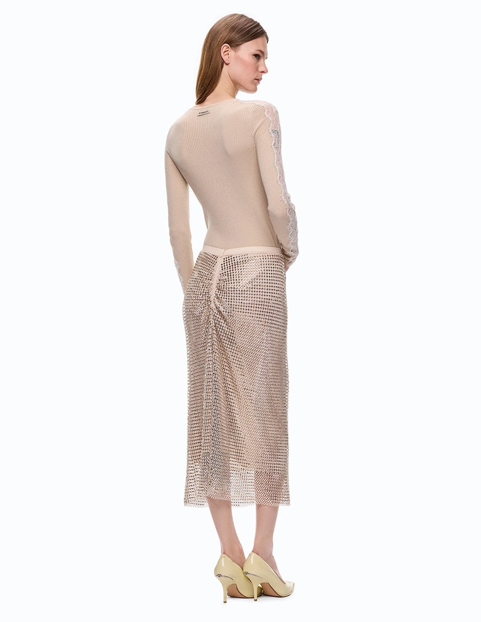 Suéter cuello redondo para mujer 2
