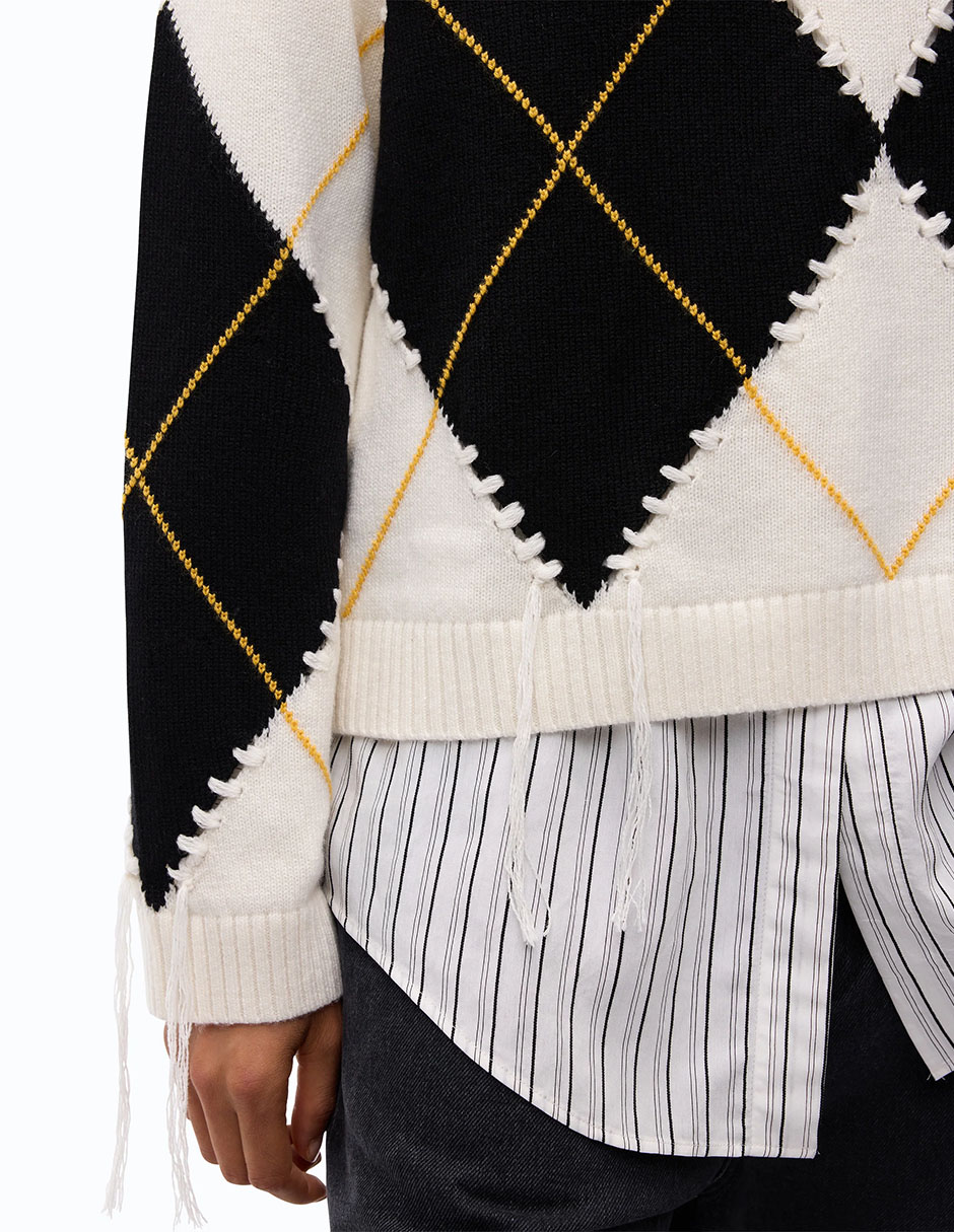 Suéter cuello redondo para mujer 4