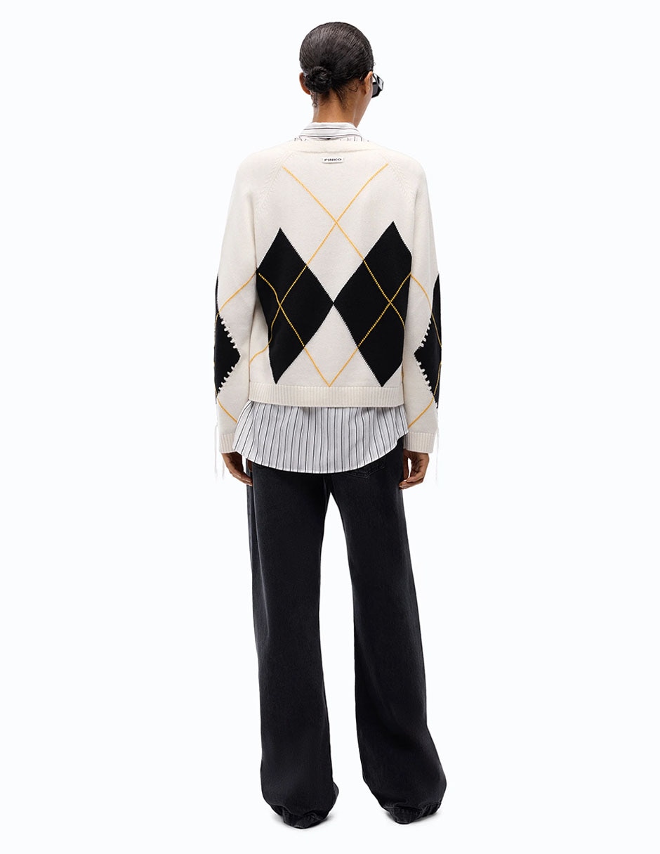 Suéter cuello redondo para mujer 2