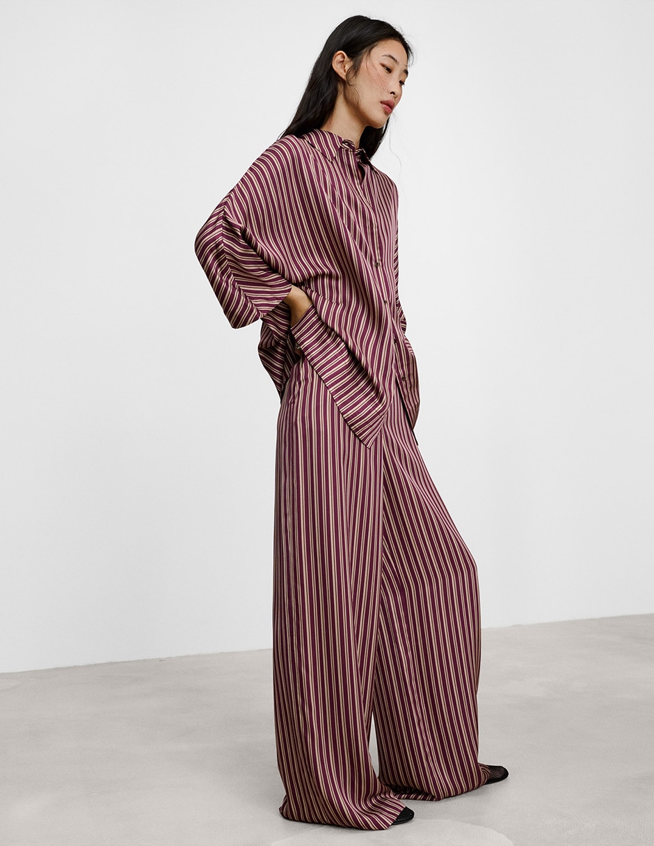Pantalón regular recto para mujer 2