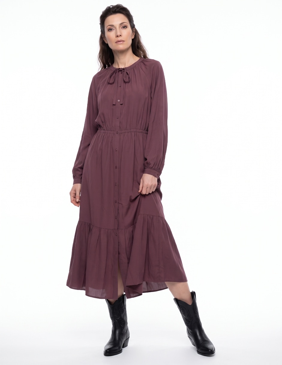 Vestido midi casual para mujer Vestido midi casual para mujer