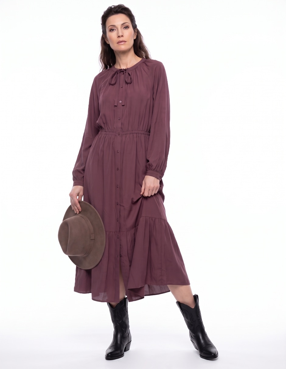 Vestido midi casual para mujer 4