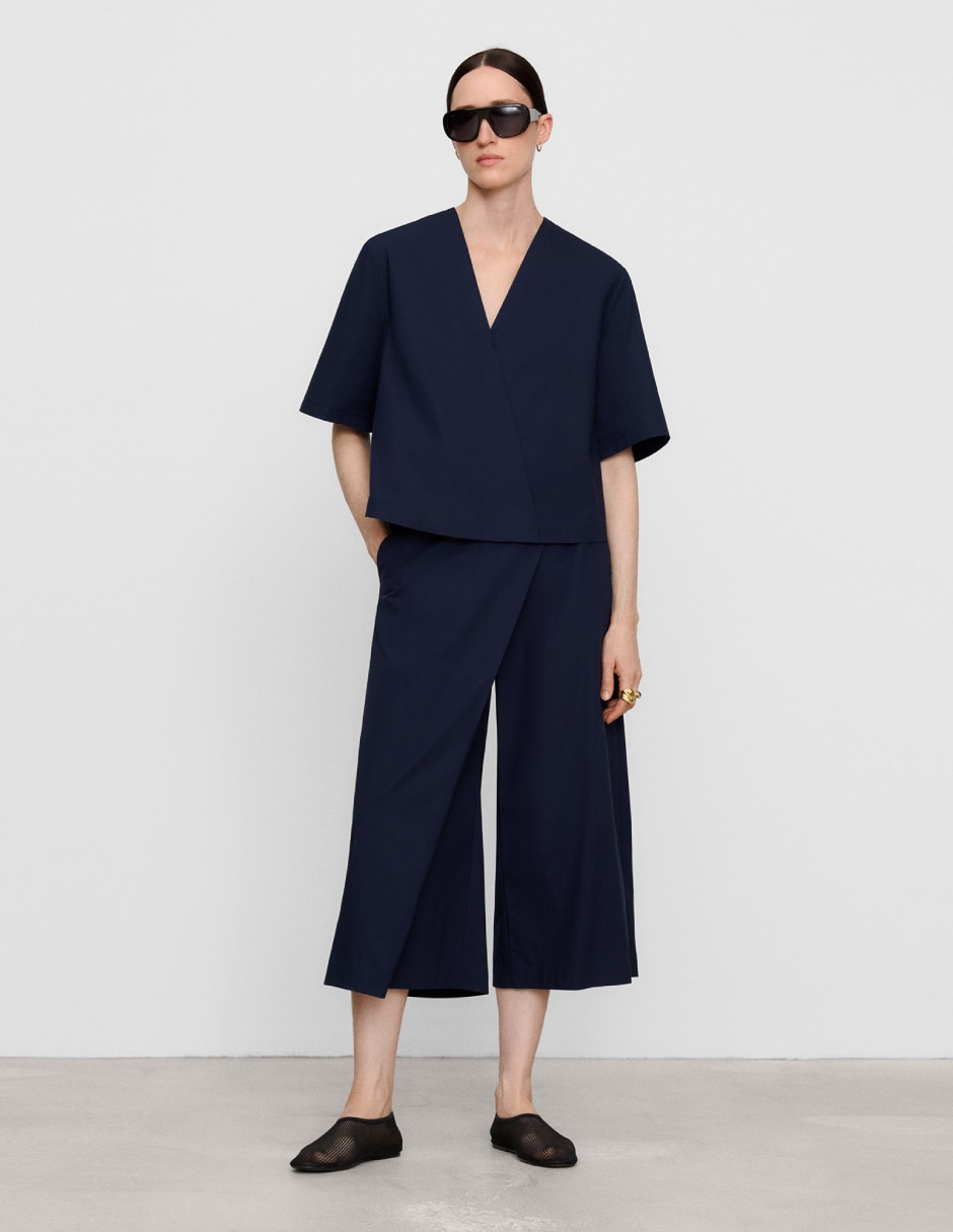 Pantalón coulotte wide leg para mujer 4