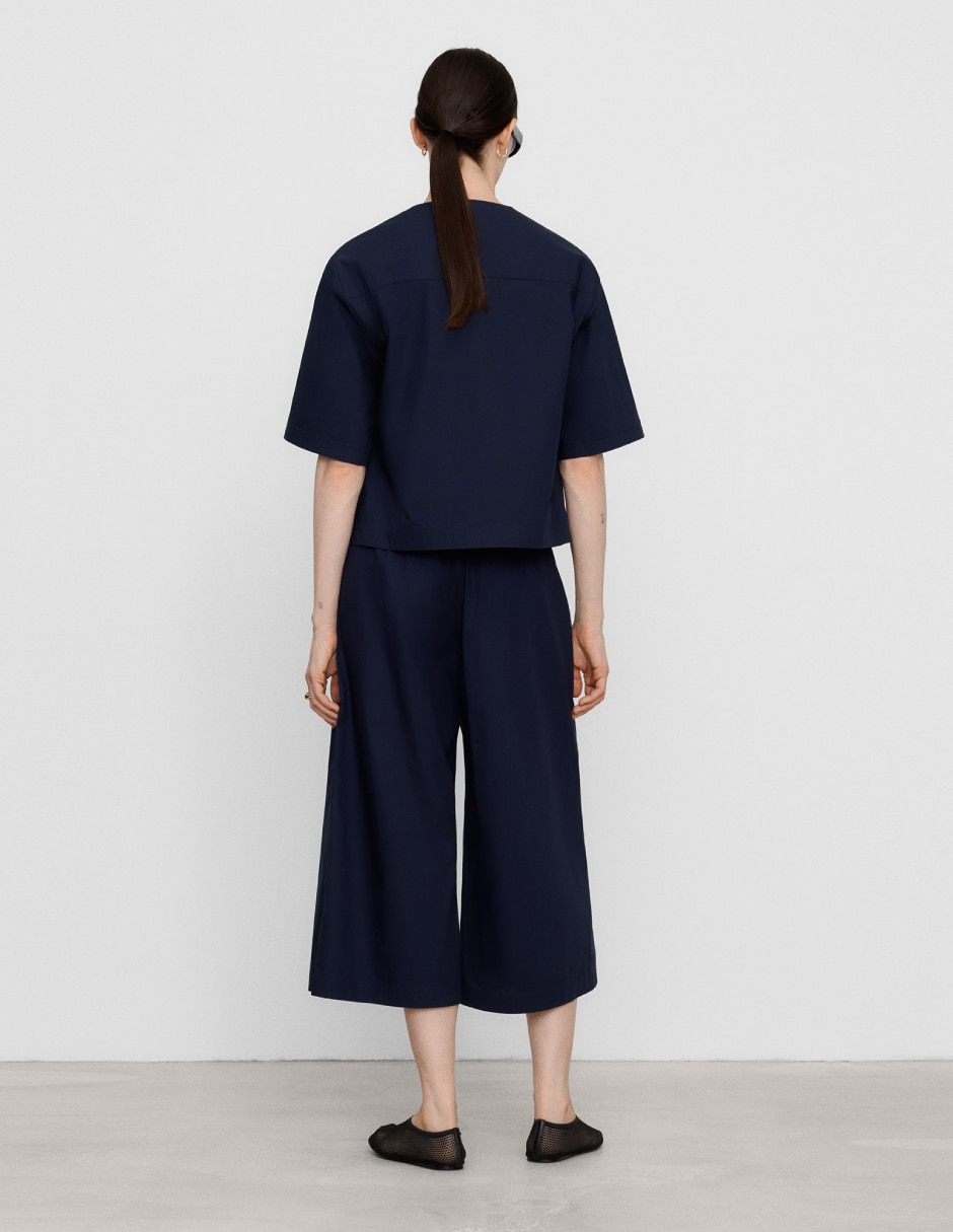 Pantalón coulotte wide leg para mujer 6