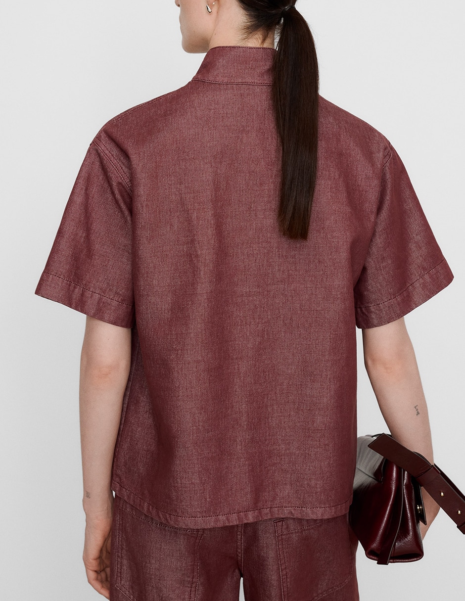 Camisa manga al codo para mujer 2