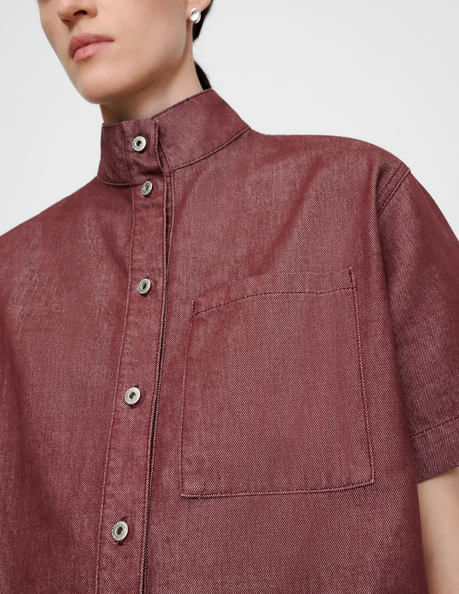 Camisa manga al codo para mujer 6
