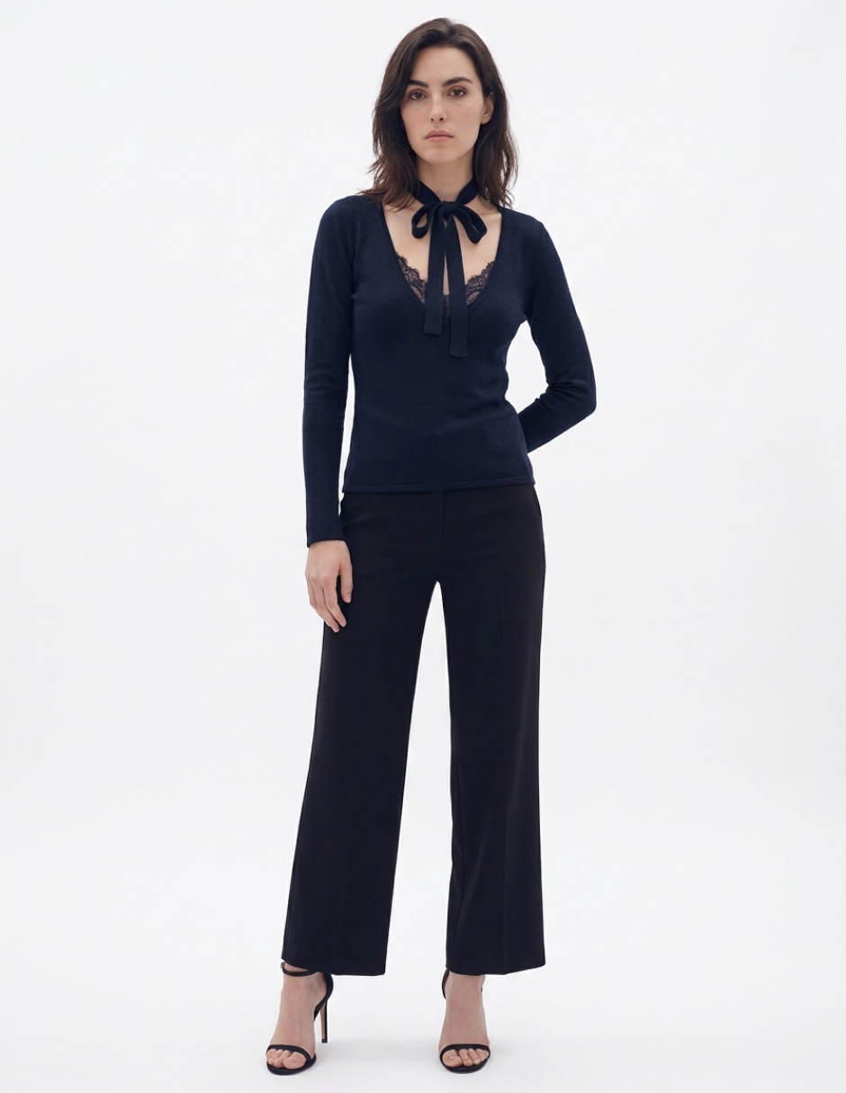 Suéter cuello V para mujer Suéter cuello V para mujer