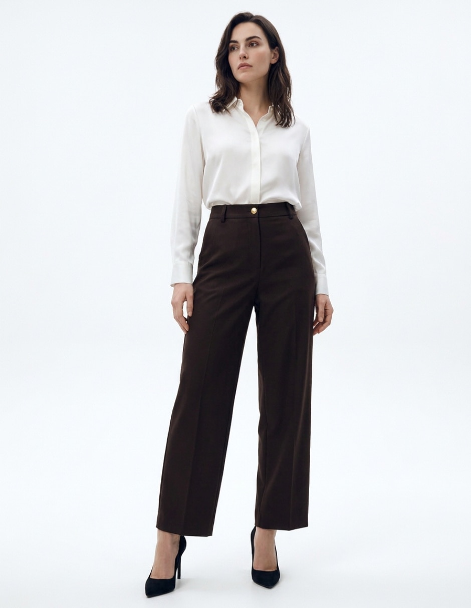 Pantalón formal straight para mujer 3