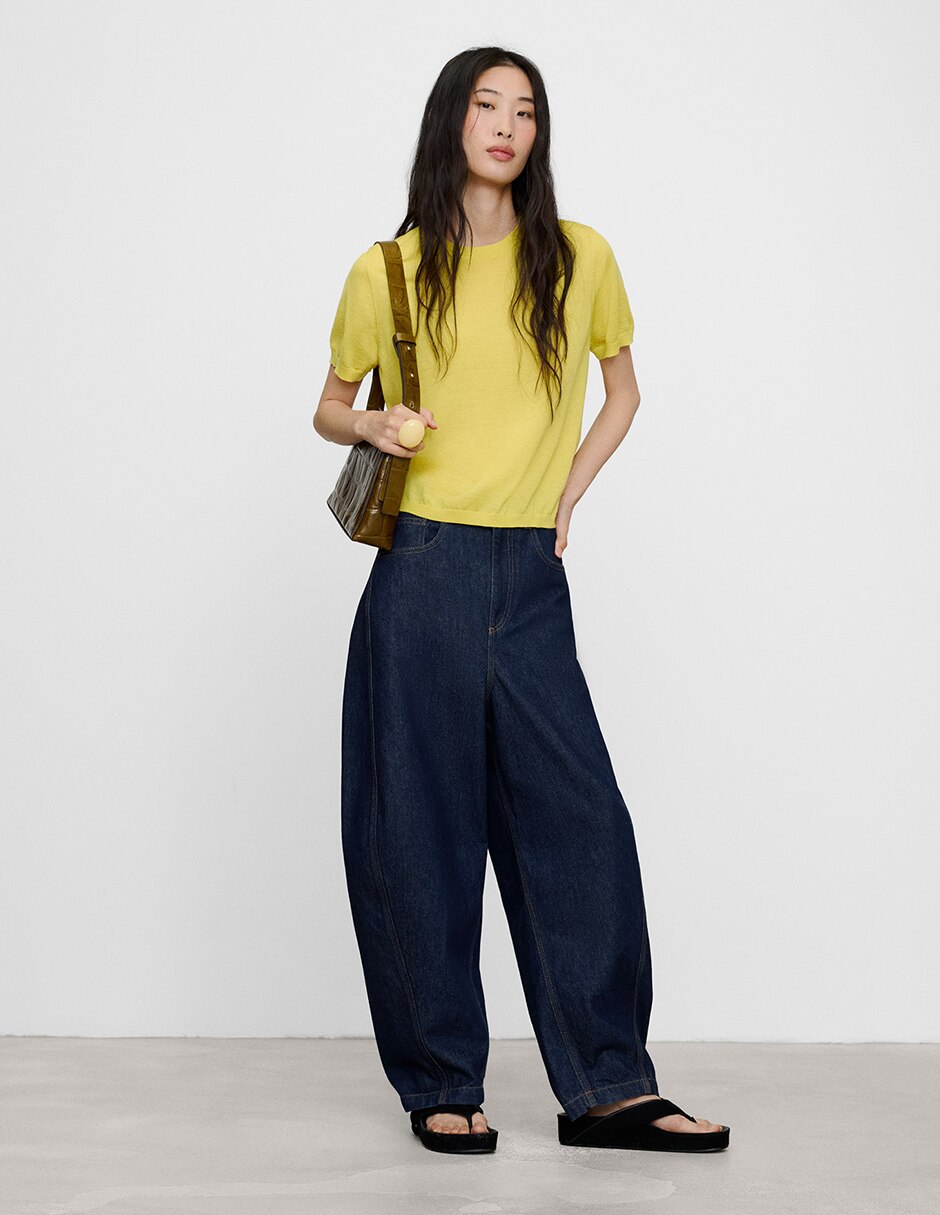 Blusa manga al codo para mujer 4