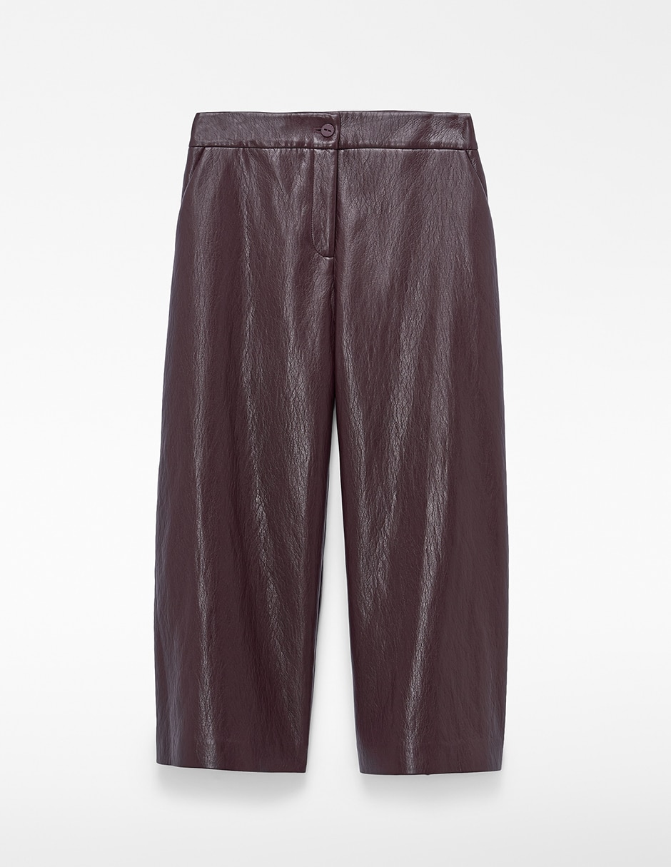Pantalón coulotte regular para mujer 5