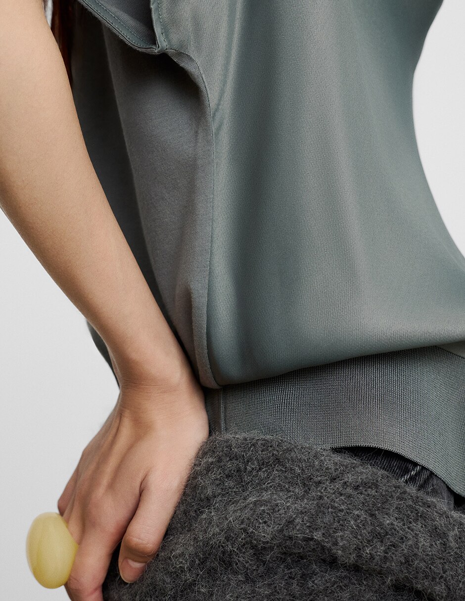 Blusa manga corta para mujer 2