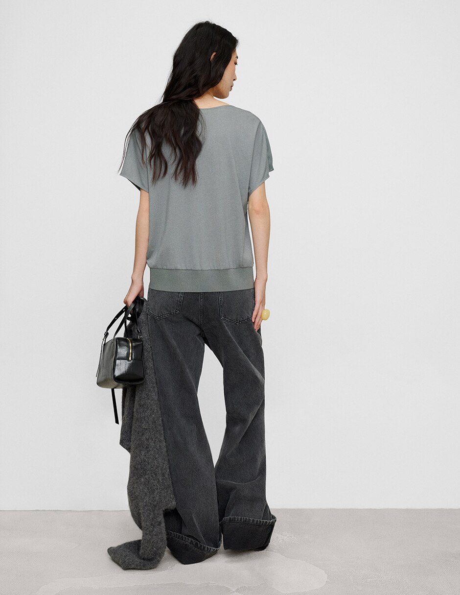 Blusa manga corta para mujer 5