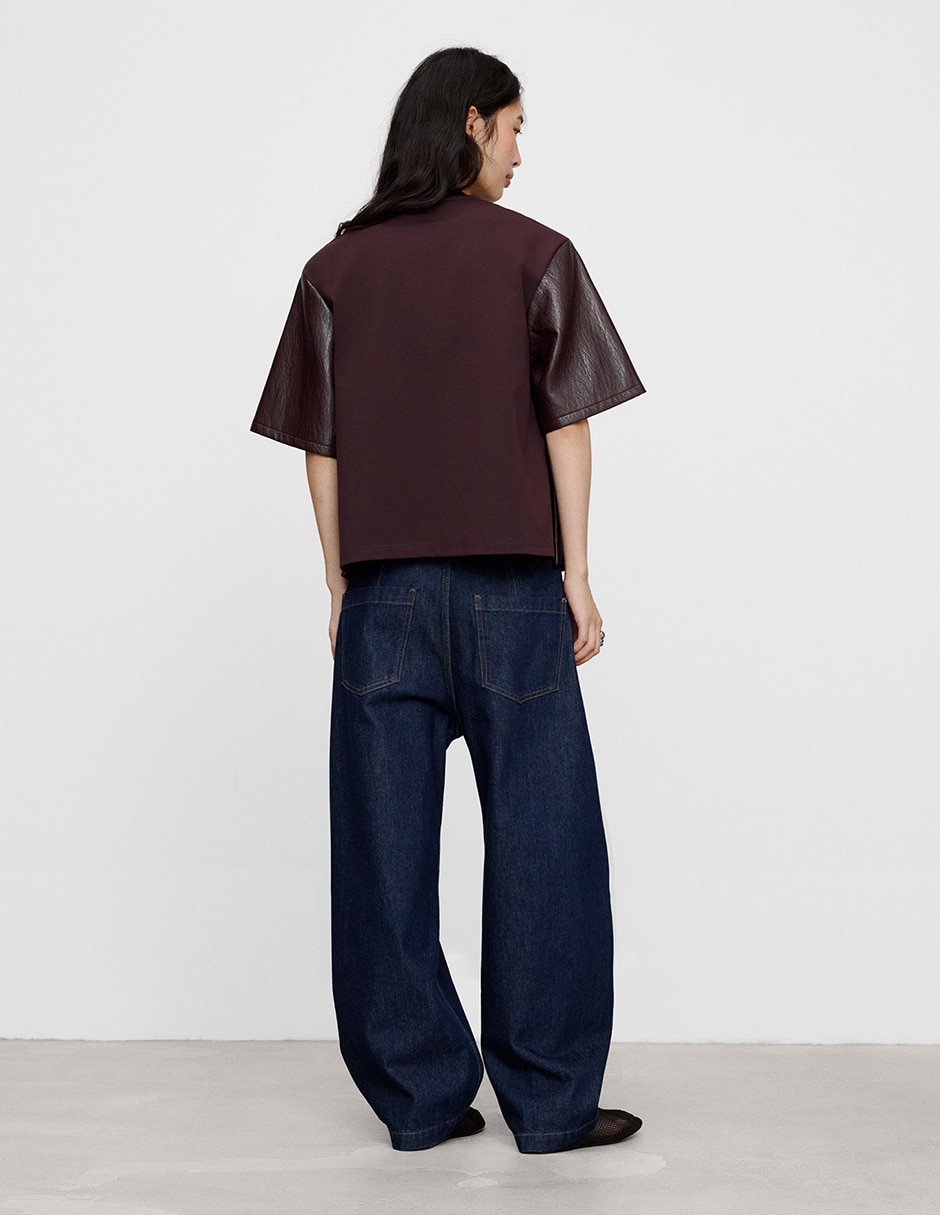 Blusa manga al codo para mujer 6