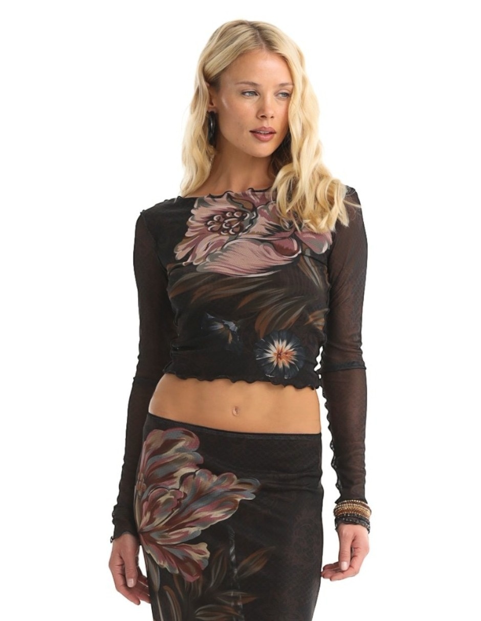 Top cuello redondo Top cuello redondo