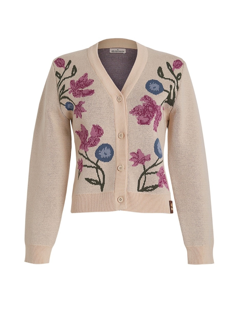 Suéter cuello V para mujer