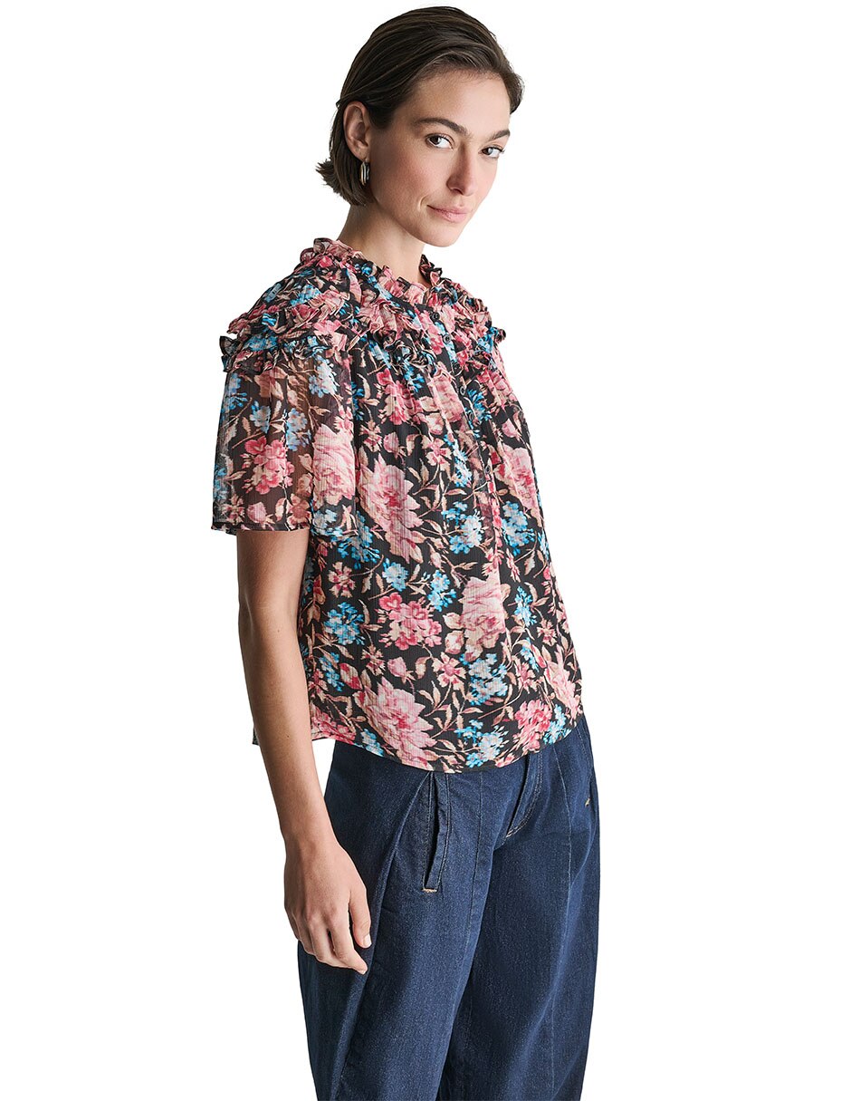 Blusa manga corta para mujer 6