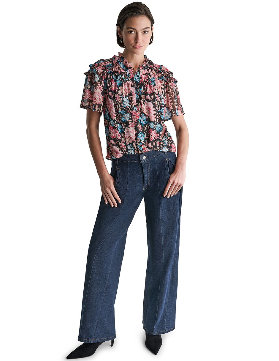 Blusa manga corta para mujer 4