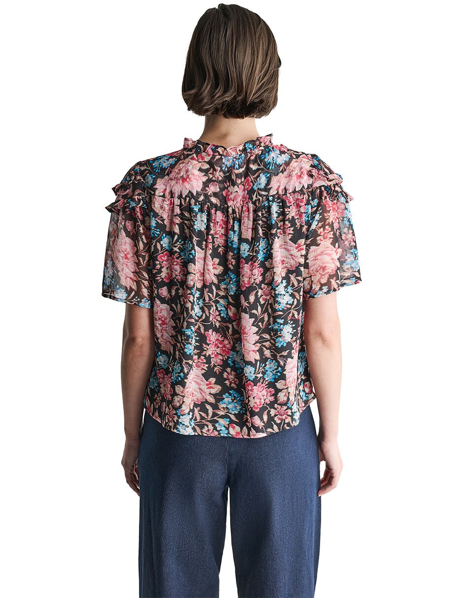 Blusa manga corta para mujer 7