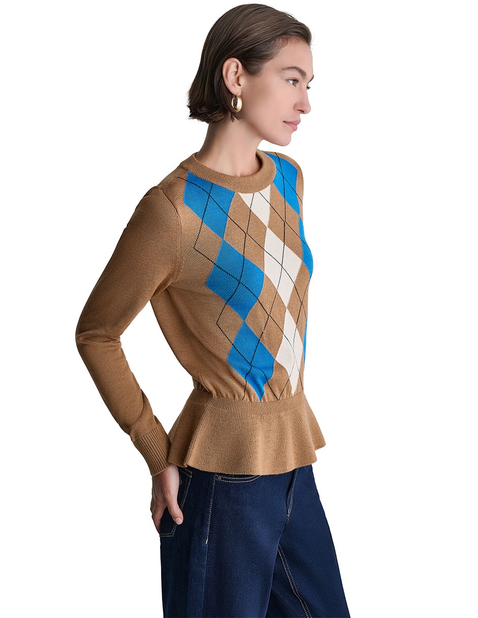 Suéter cuello redondo para mujer 4