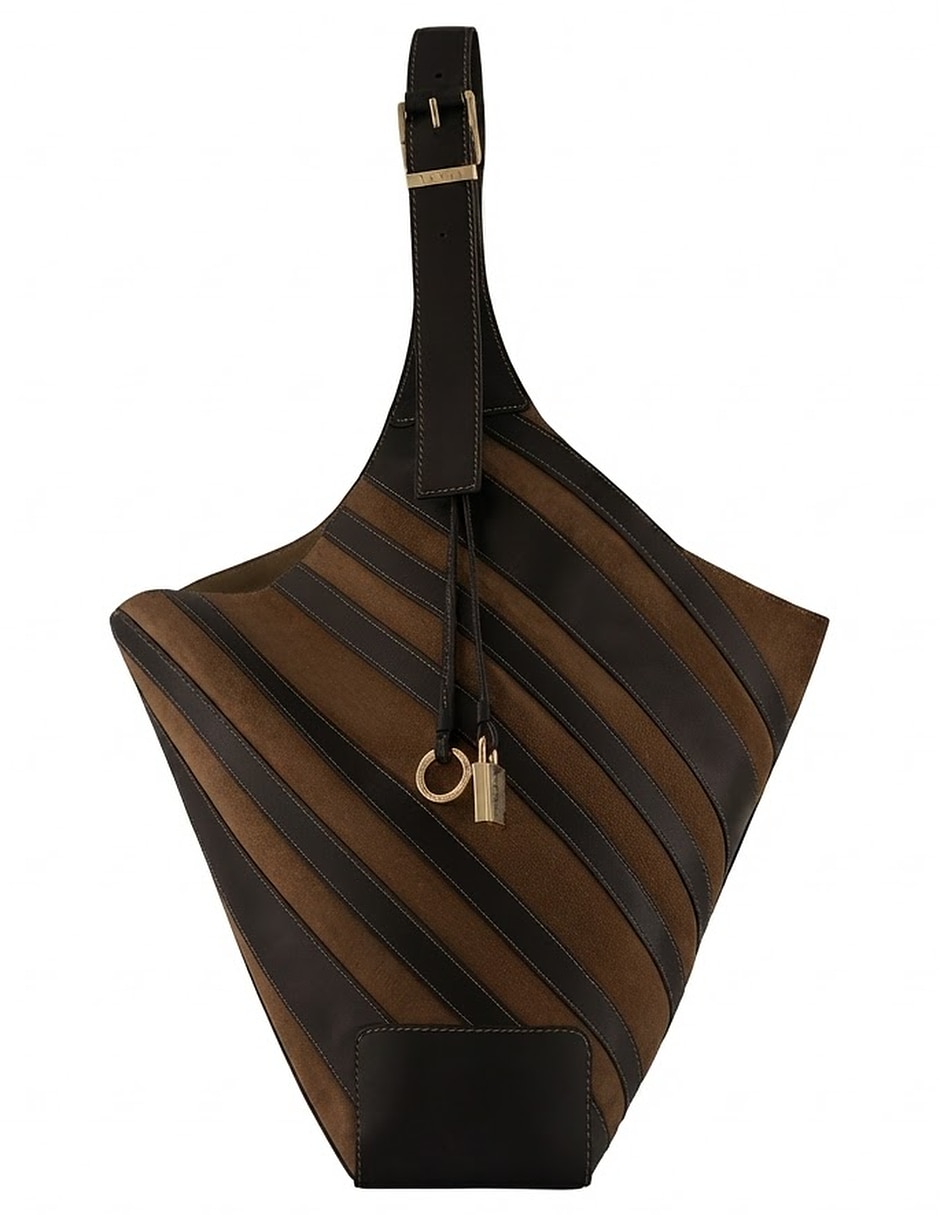 Bolsa hobo de piel para mujer