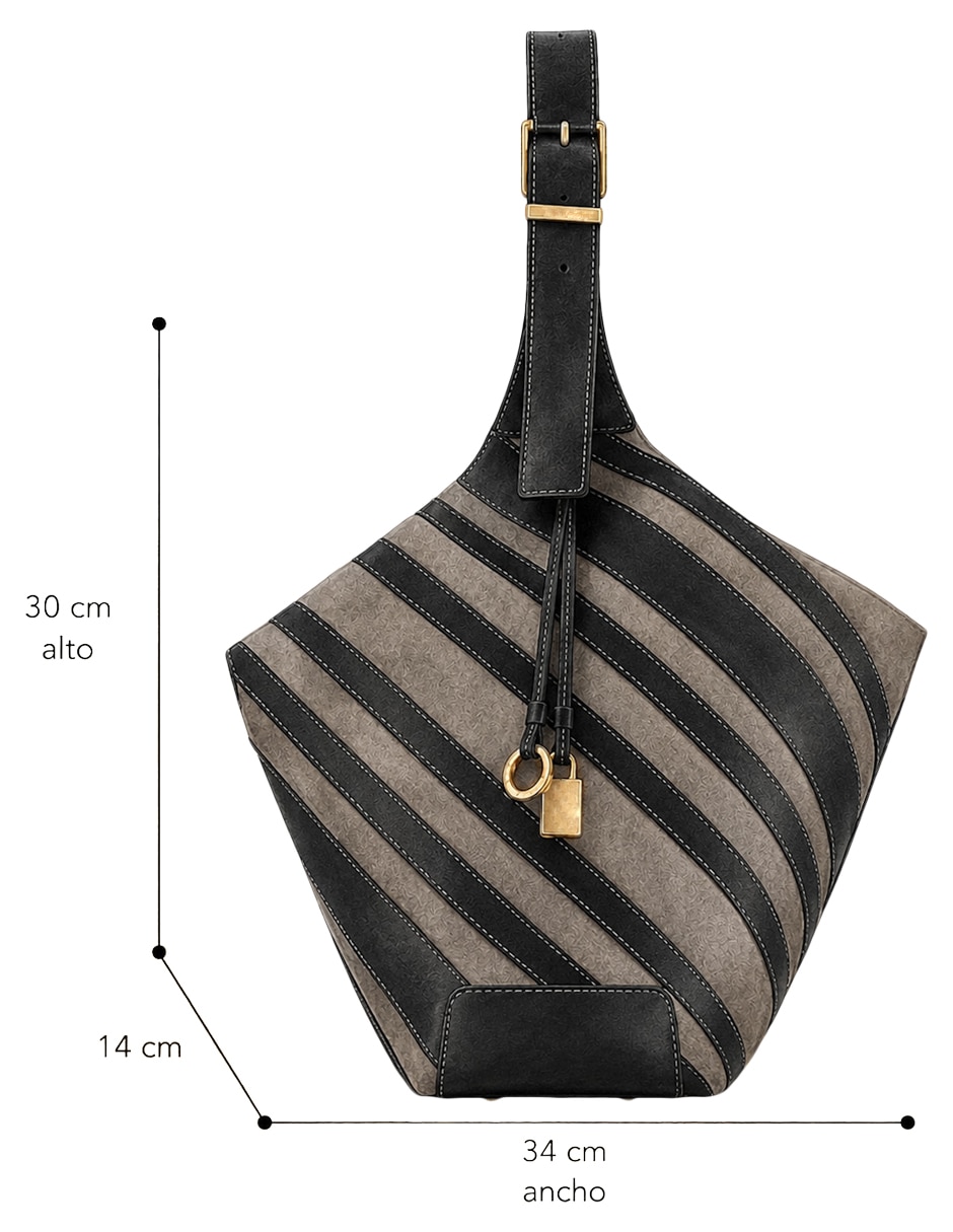 Bolsa hobo de piel para mujer 4