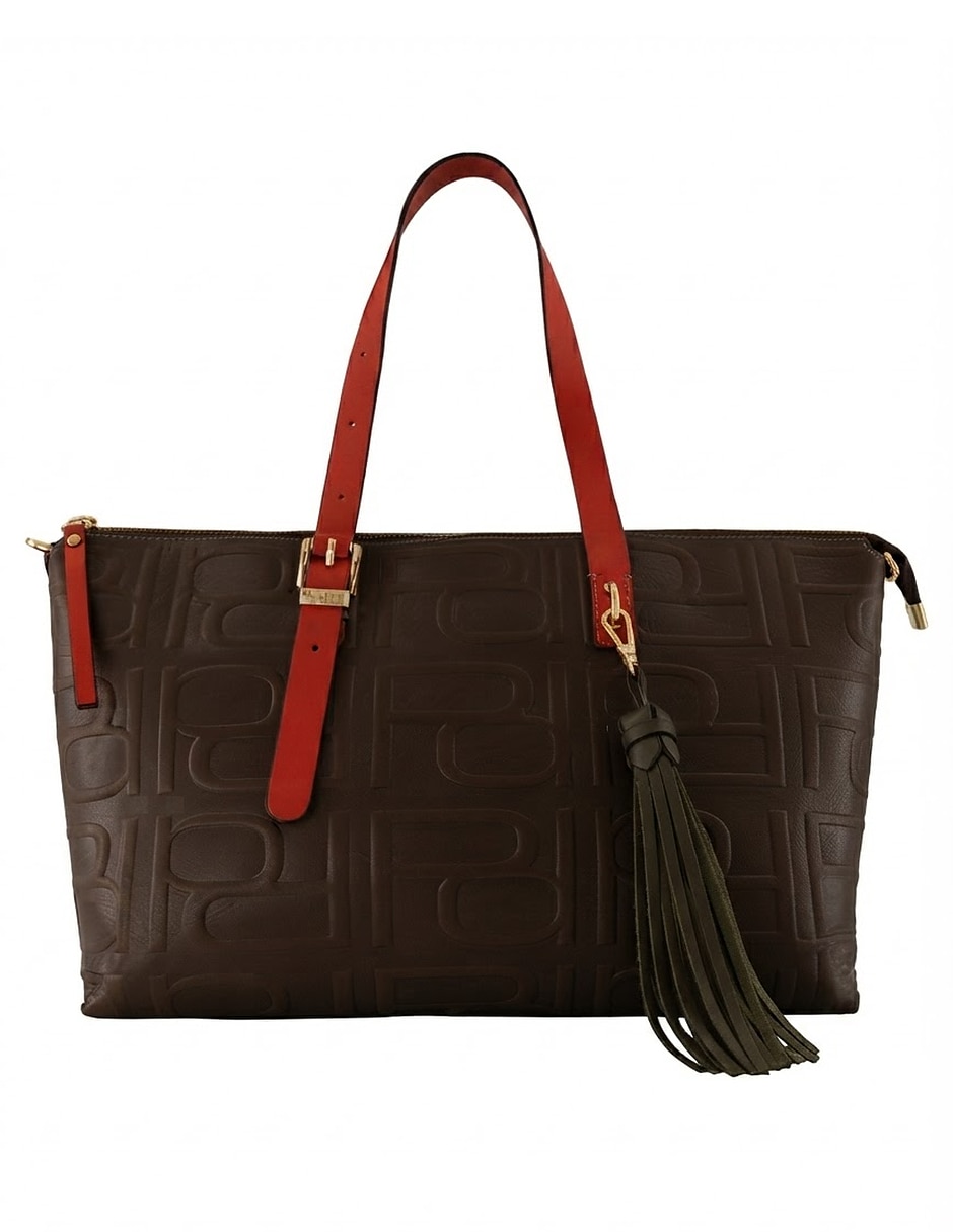 Bolsa bowler de piel para mujer