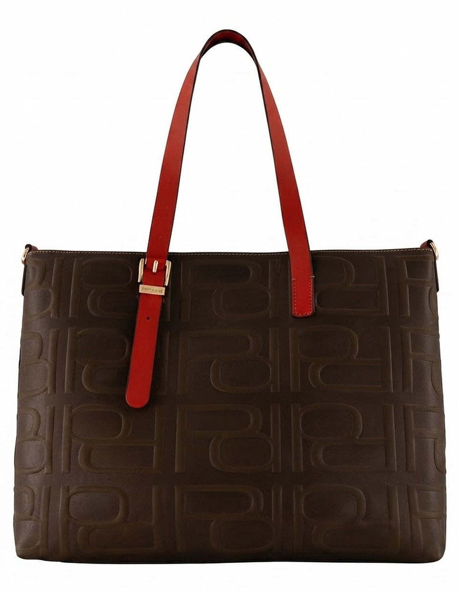 Bolsa shopper de piel para mujer