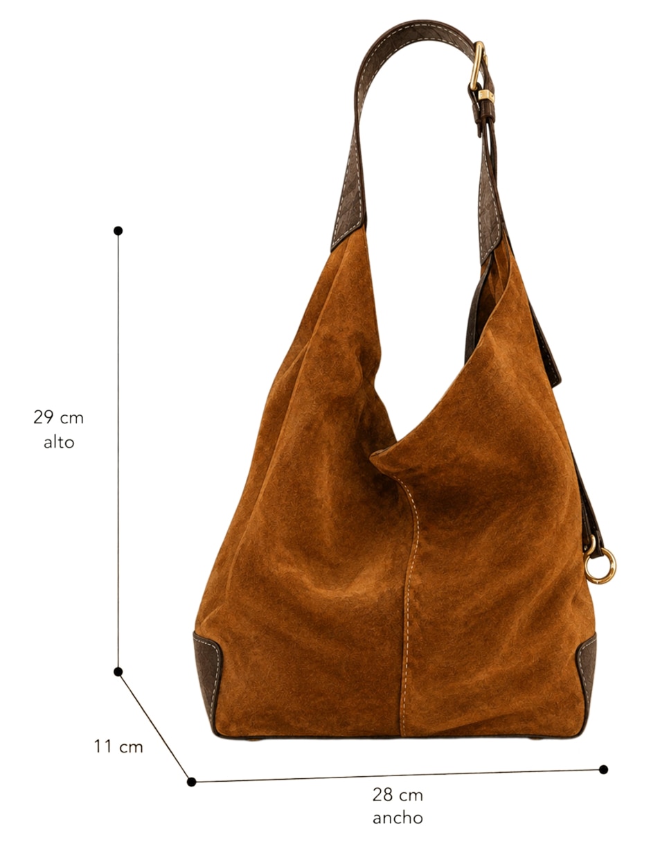Bolsa hobo de piel para mujer 5