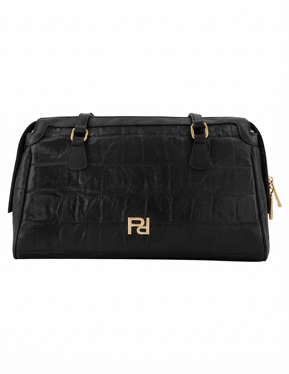 Bolsa bowler de piel para mujer 1