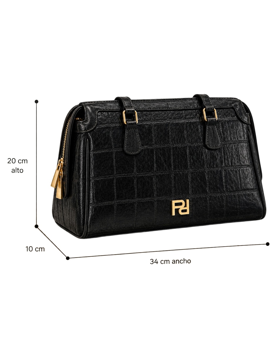 Bolsa bowler de piel para mujer 5