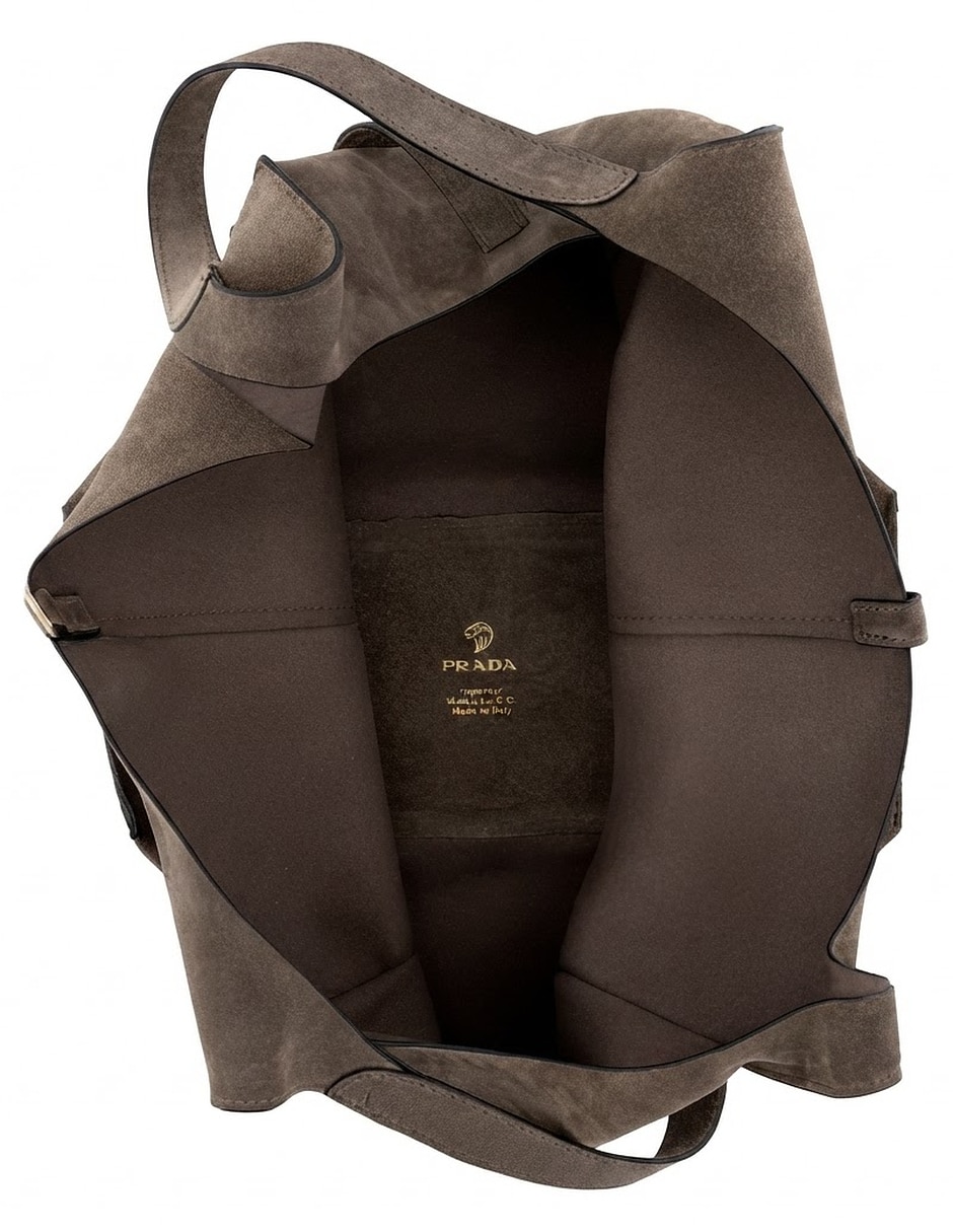 Bolsa shopper de ante para mujer 3
