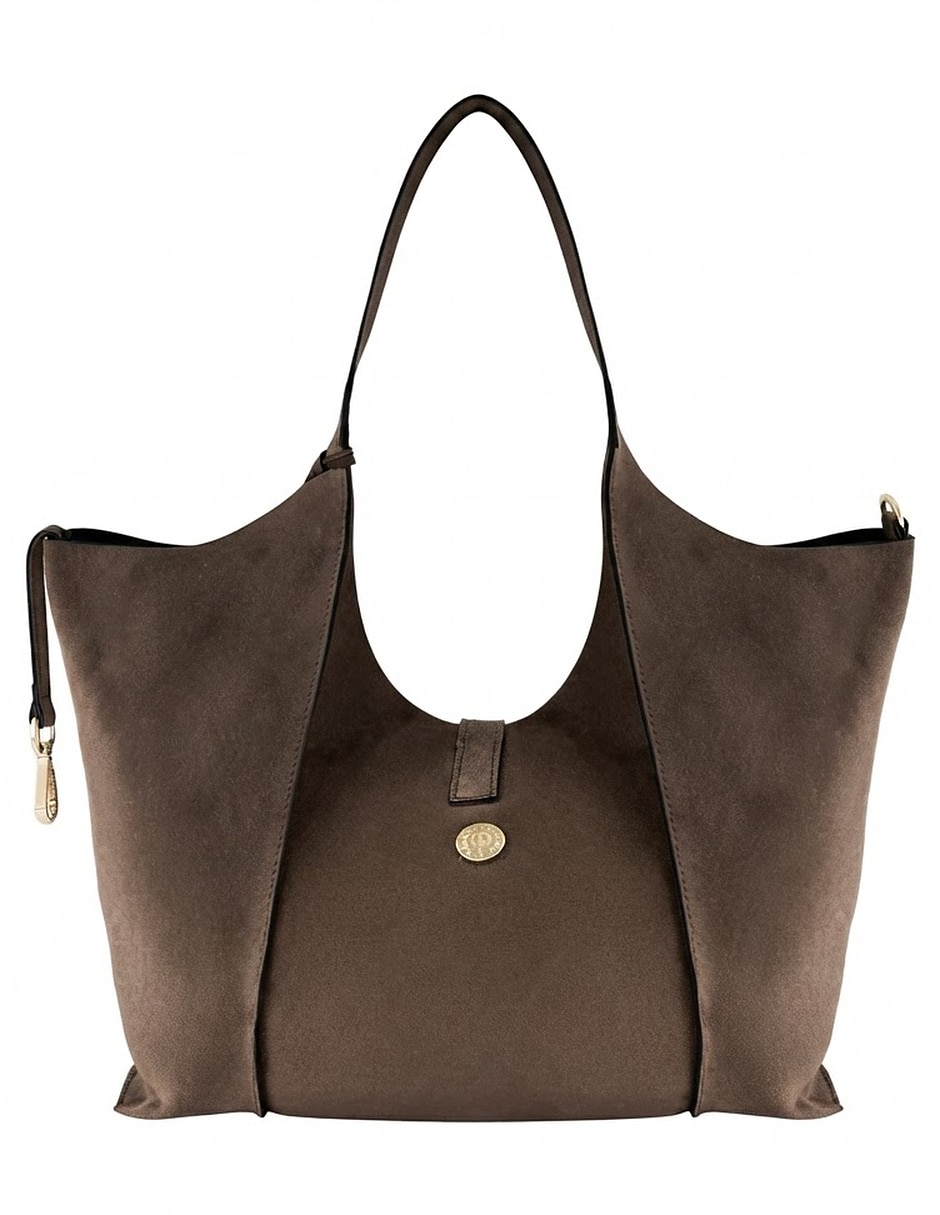 Bolsa shopper de ante para mujer 2