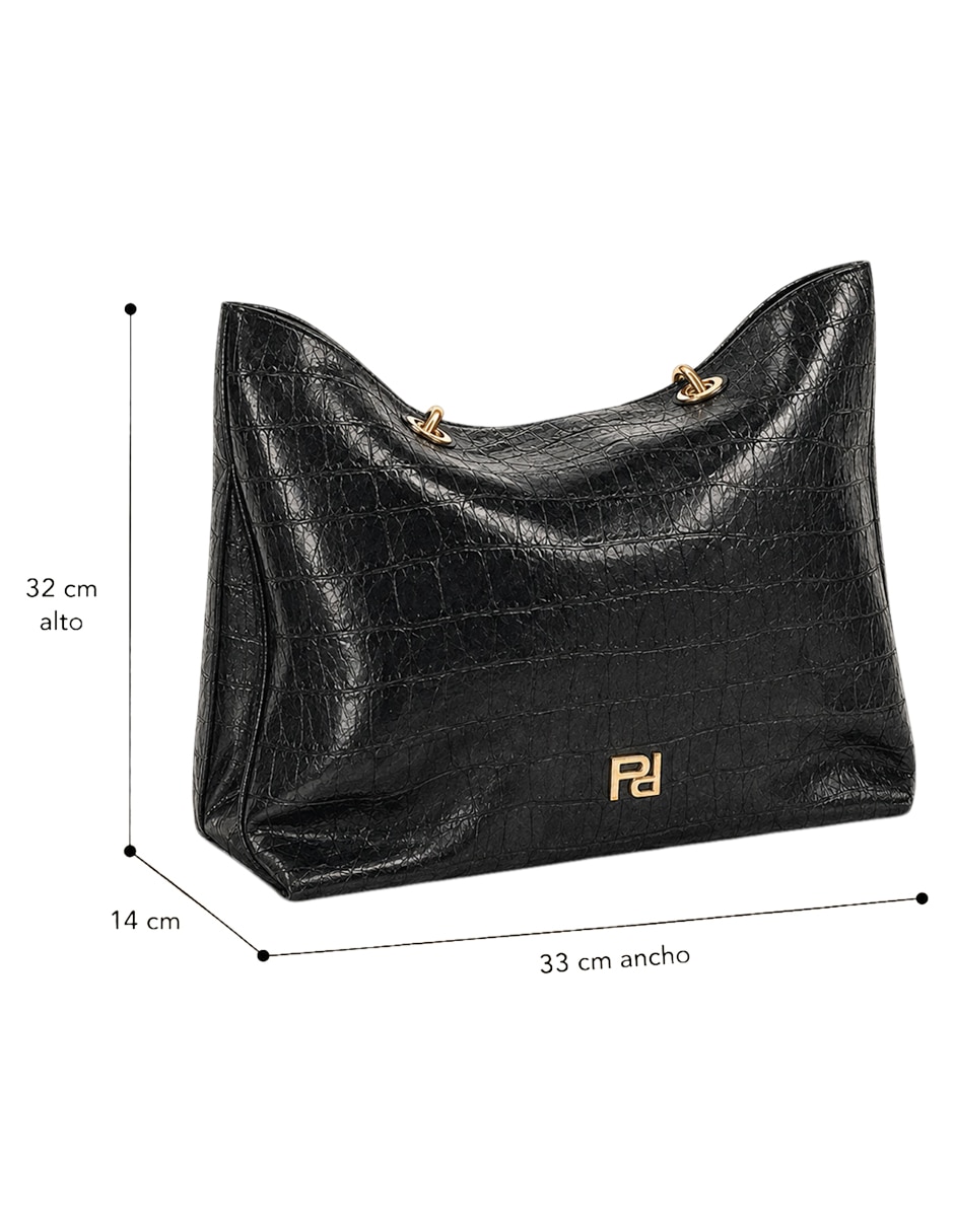 Bolsa shopper de piel para mujer 6
