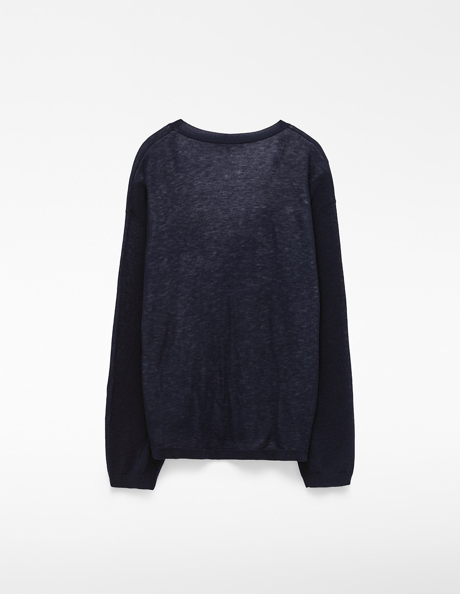 Suéter cuello redondo para mujer 4
